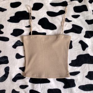 Nude Tube Top with Straps